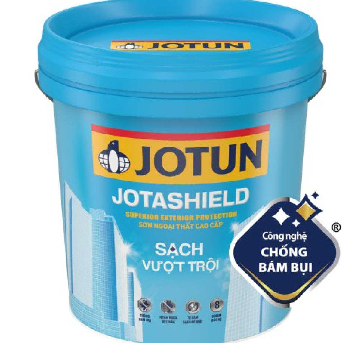SƠN NƯỚC NGOẠI THẤT JOTUN JOTASHIELD SẠCH VƯỢT TRỘI MỚI