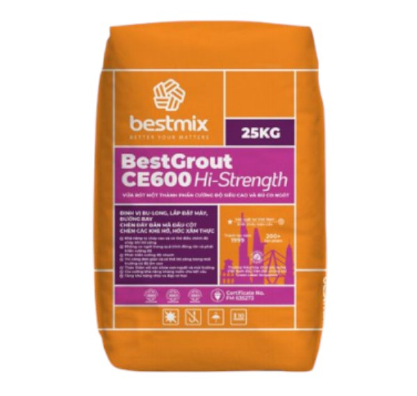 Vữa Rót BestGrout CE600  Hi-Strength