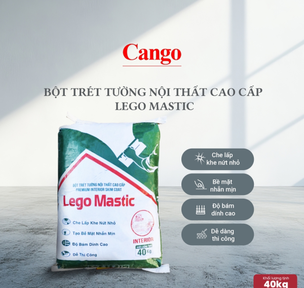 Bột Trét Tường Nội Thất Cao Cấp - Lego Mastic